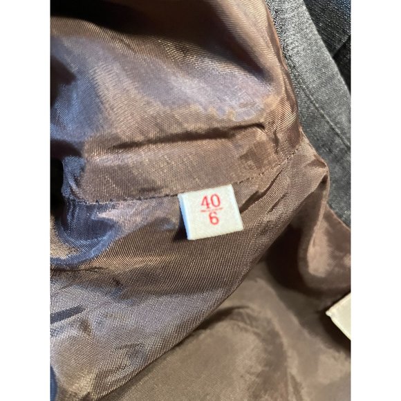 🤩🎉HOST PICK!!🎉🤩VALENTINO Authentic Gray 100% Silk Ladies Blazer - Picture 6 of 10